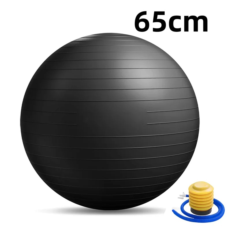 Pilates Toning Ball - Patlamaya Dayanıklı Yoga Topu, Pompalı Kalınlaştırılmış