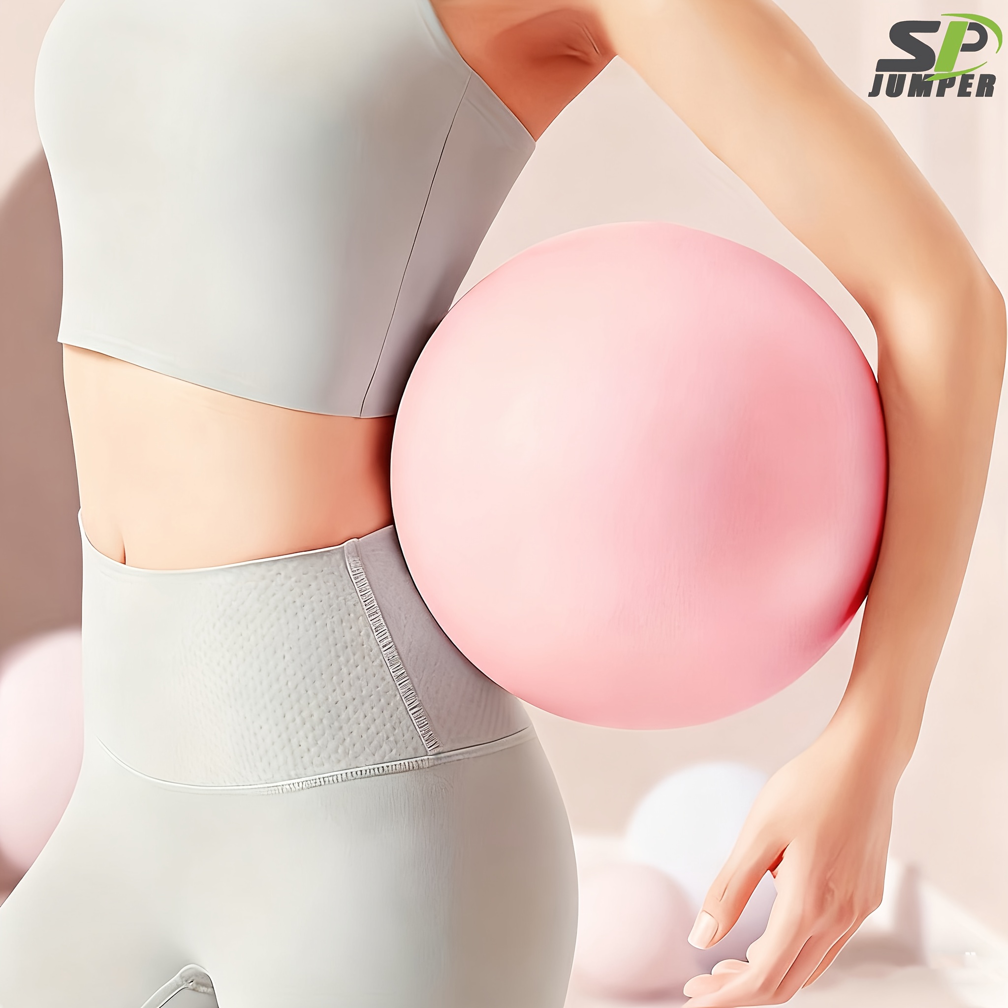 Pilates Toning Ball - 1 Adet Kalın PVC Yoga Topu,