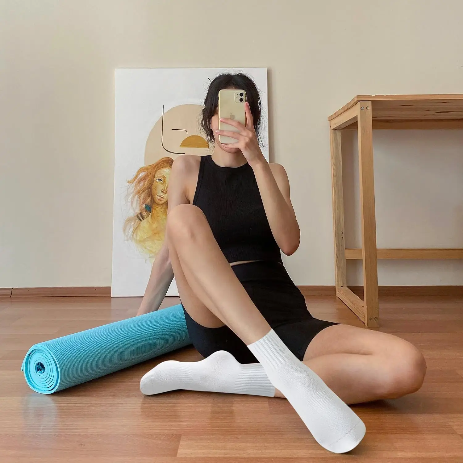 4 çift kadın yoga çorabı, düz  - Pilates & Yoga With Harna incelemesi ve fiyatı